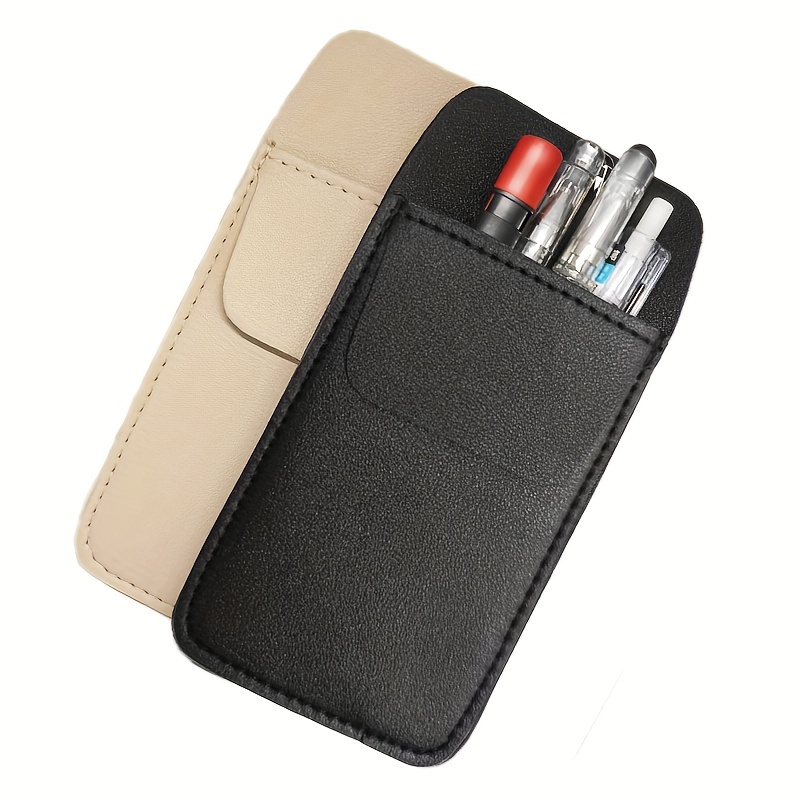 Pocket Protector, 4 Pack Premium PU Leather Men Women Pen Holder