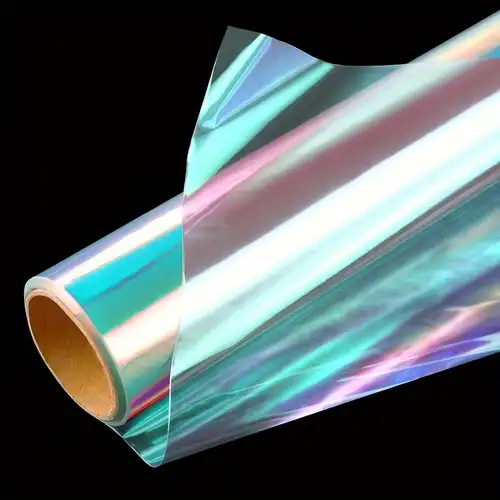 Frcolor 20Pcs Iridescent Film Cellophane Wrapping Packaging Paper