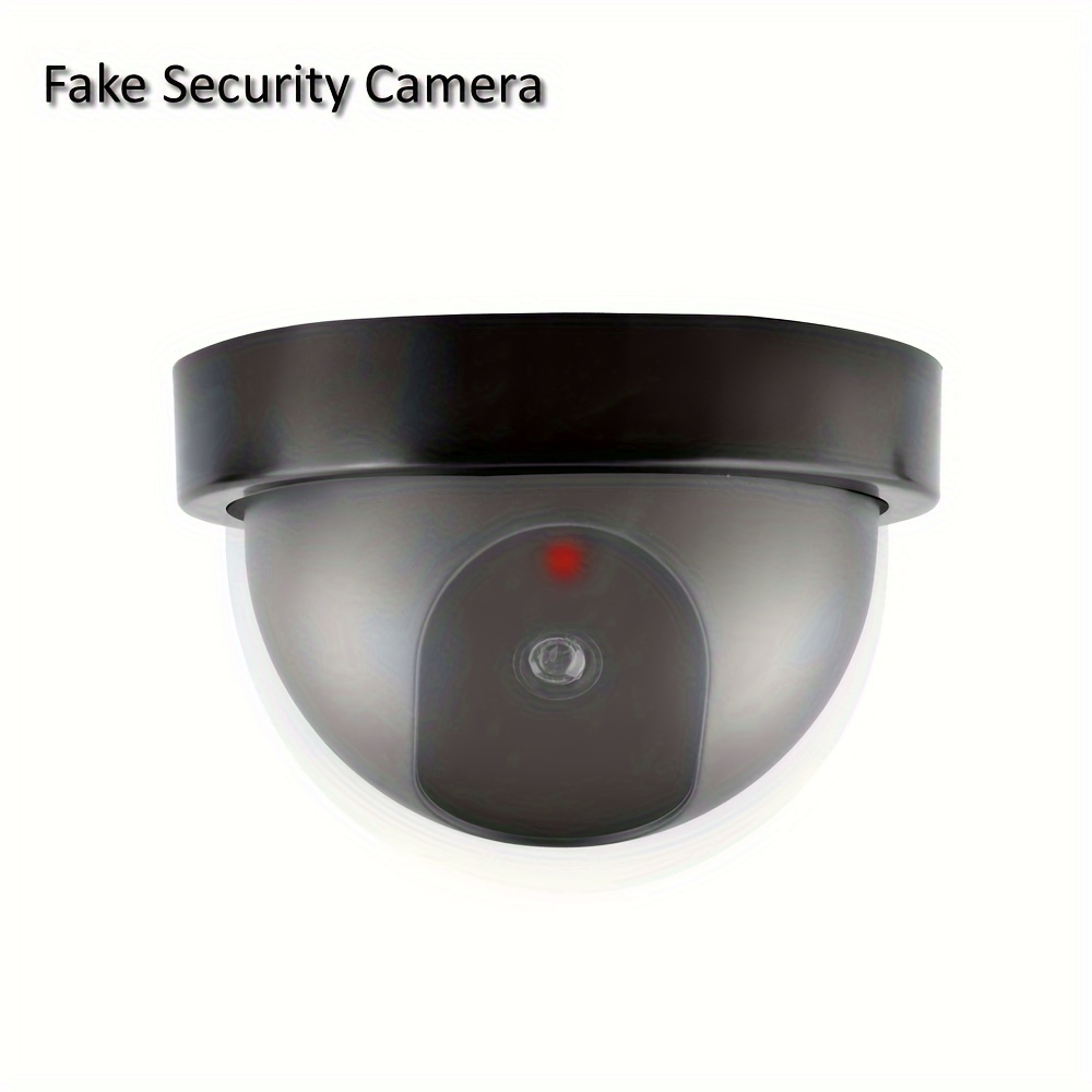 argent Fausse sécurité Fausse caméra de vidéosurveillance étanche IR LED Surveillance  extérieure intérieure
