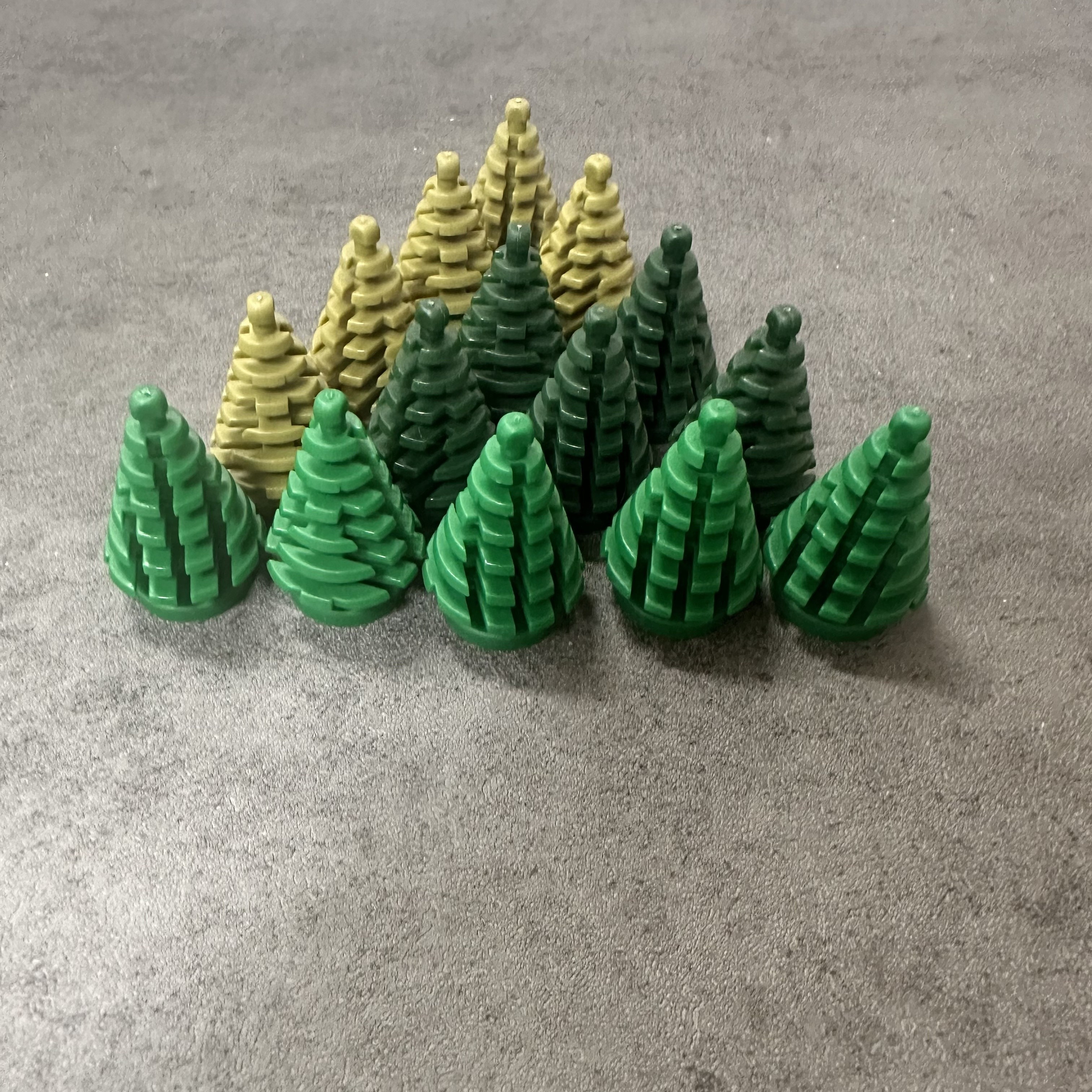 

5pcs Pine Tree Building Blocks, Accessories Scene Paired With Building Blocks, Street View Accessories, Christmas Present