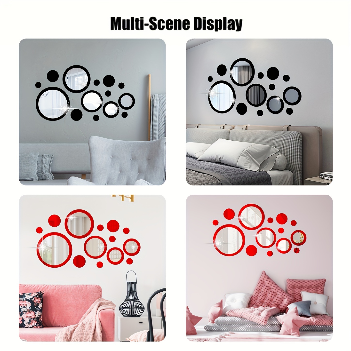 Mirror Wall Decals, Mirror Wall Stickers