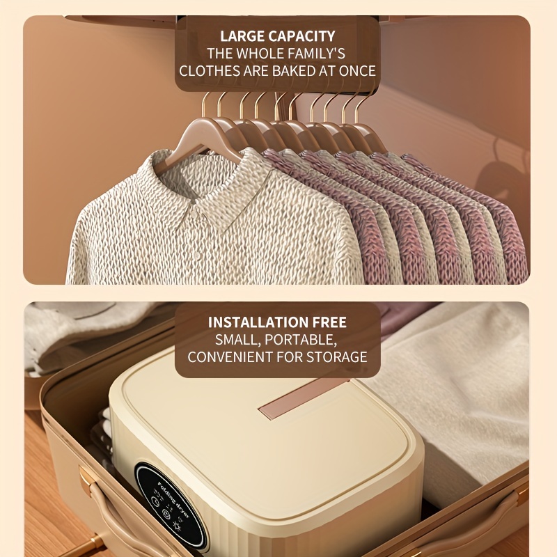 Sèche-linge portable compact, solution de séchage pour appartement,  dortoir, mini sèche-linge avec sac, articles pour la maison - AliExpress