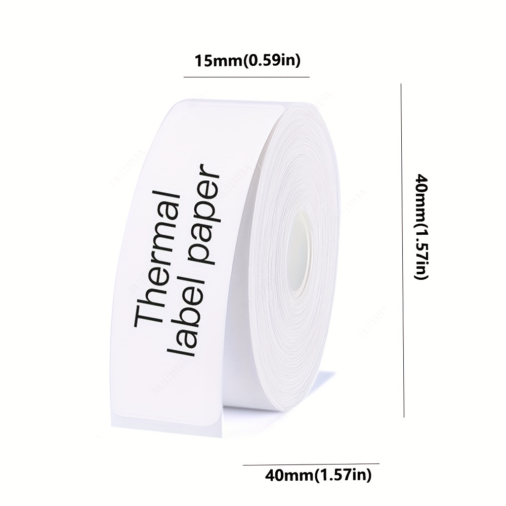 Gommette,Étiquette thermique D30, 260 étiquettes-rouleau, blanc