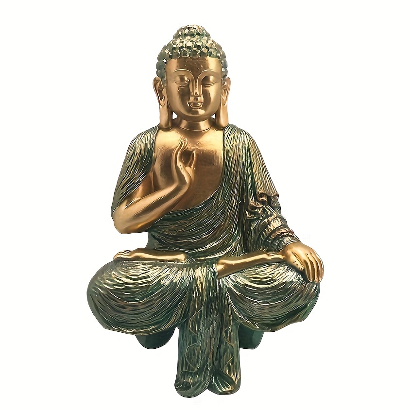 Set of 3 Meditation Yoga Pose Statue Figurine Resin Yoga Figure Decor Retro  Black Mat Finish (