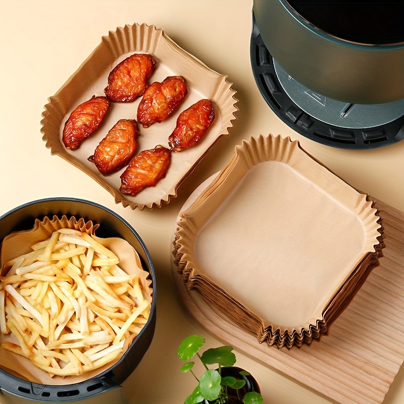 Disposable Air Fryer Liners (bottom ), Square And Round Paper Air Fryer  Liner Pots, Paper Basket Bowls, Baking Trays, Oven Accessories, Baking  Tools, Kitchen Gadgets, Kitchen Accessories - Temu