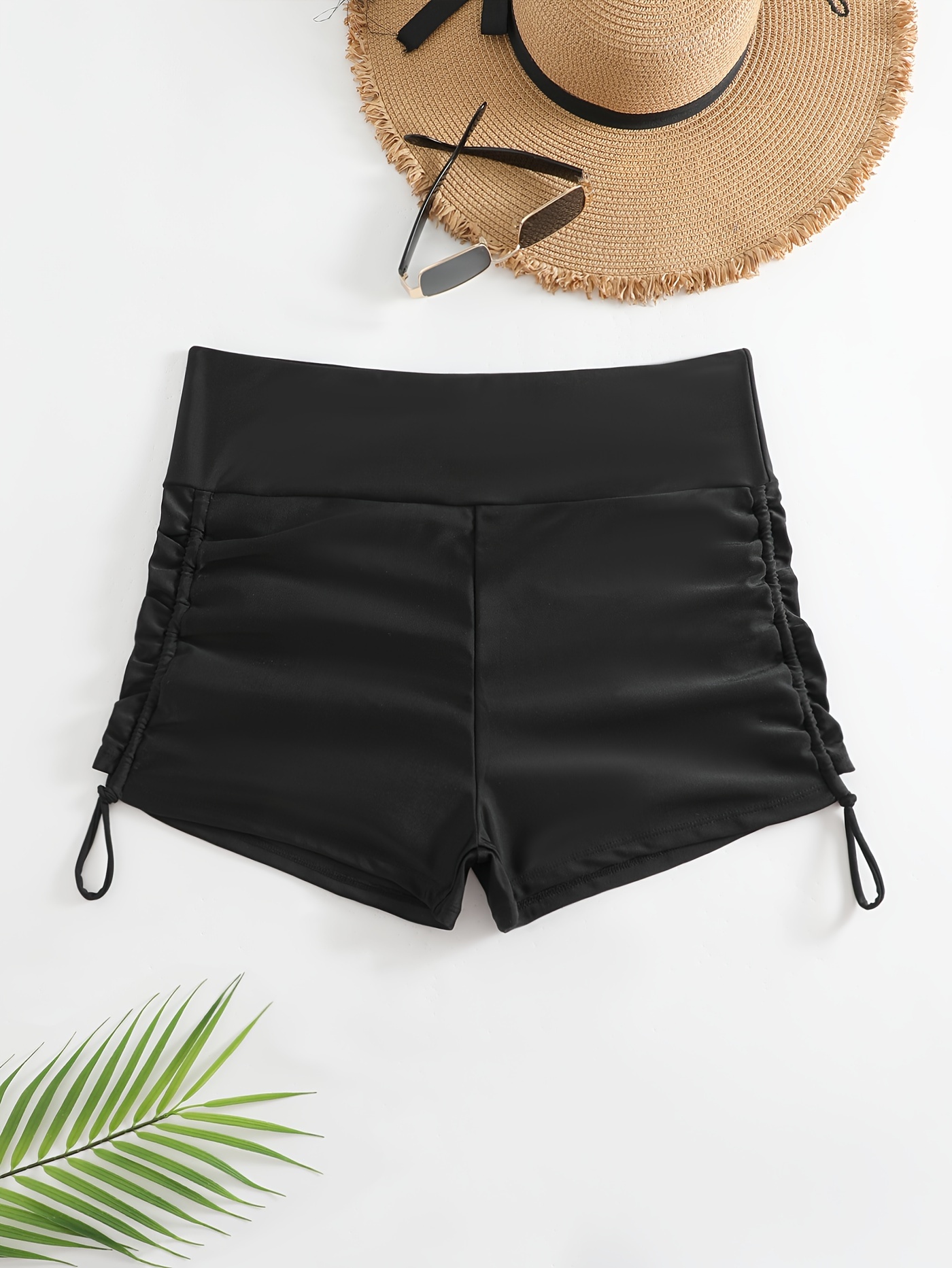 High waisted plus on sale size swim shorts