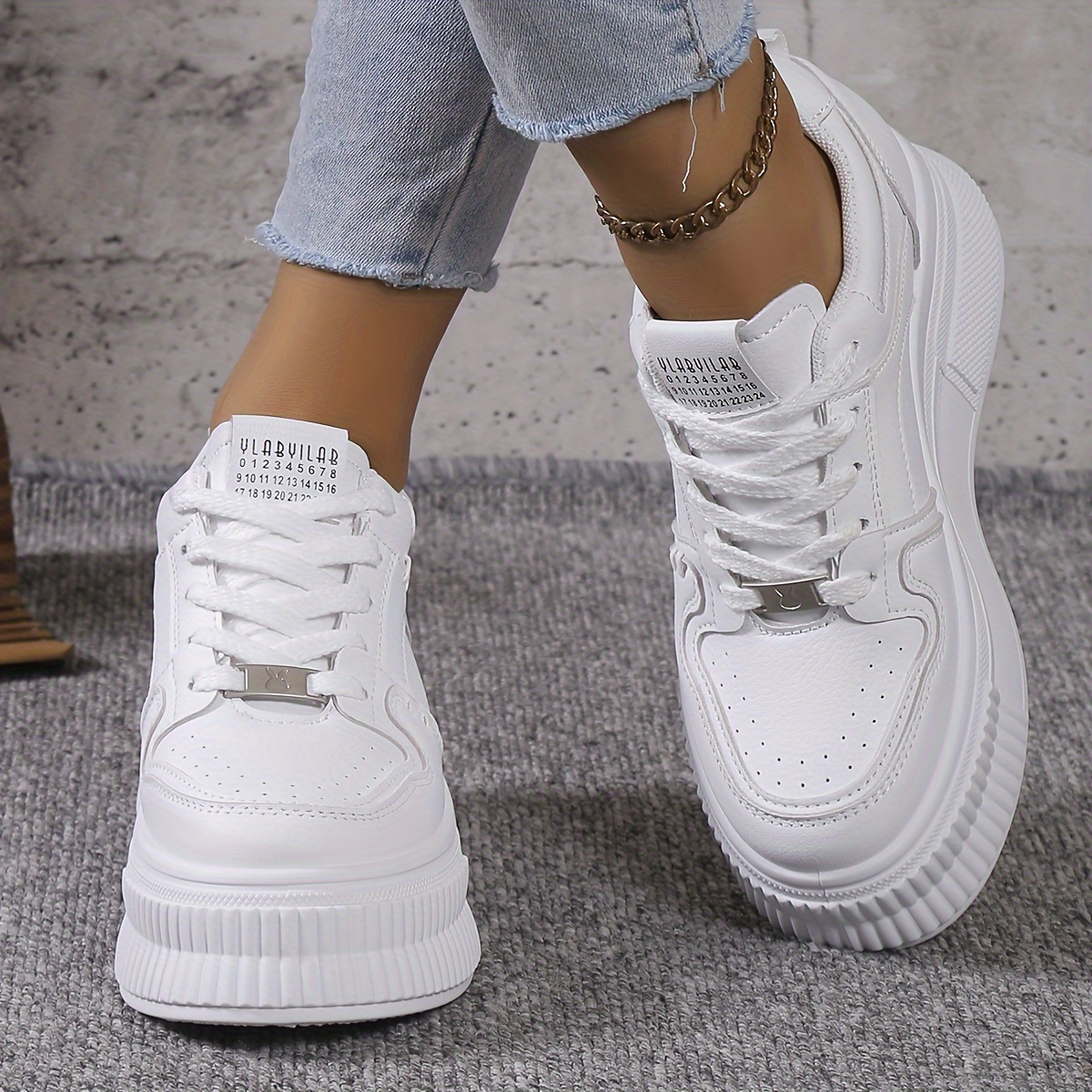 scarpe ginnastica plateau donna scarpe casual stringate Temu