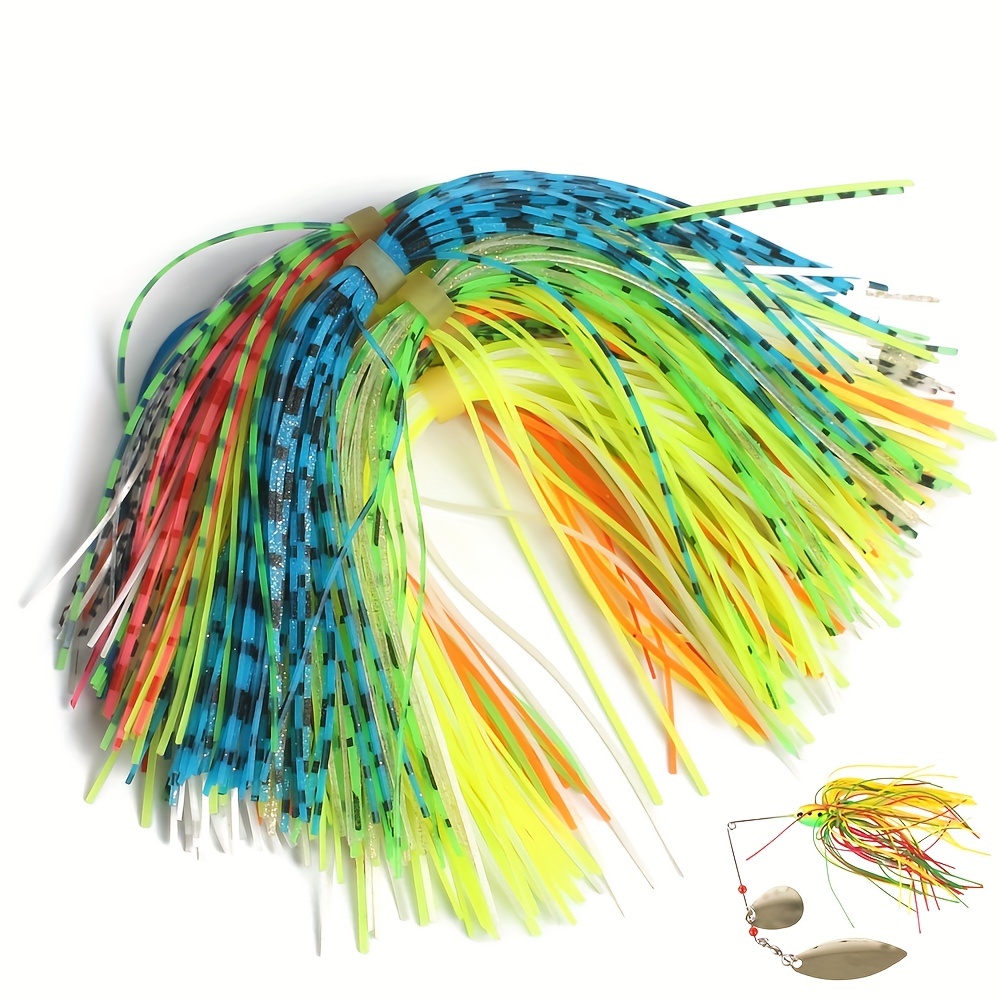 Upgrade Your Fishing with Silicone Jig Skirts - Perfect for Spinnerbait &  Lures!
