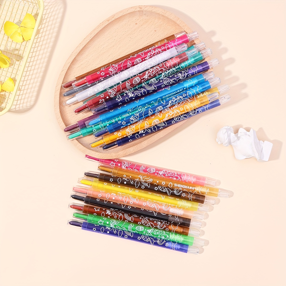 12pcs/set Unicorn Crayon Creative Graffiti Kawaii Oil Pastel Pens Drawing  Art