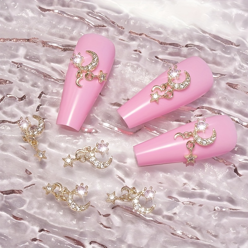 10pcs Luxury Nail Art Charm 3D Queens Crown/Flower/Bowknot Crystal
