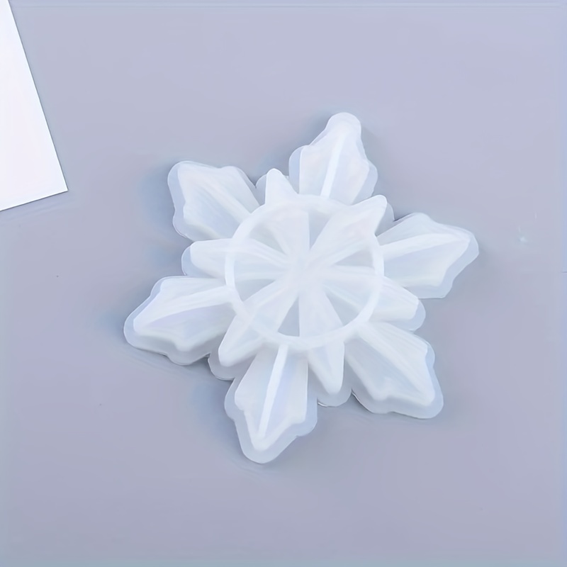 2PCS Snowflake Silicone Resin Casting Molds for DIY Silicone Pendant  Mold,Resin Mold Snowflake for Jewelry Pendant,Crafts,Ornament