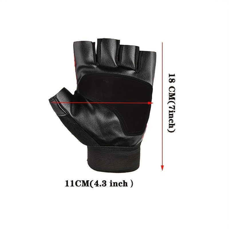 NuCamper Guantes tácticos de medio dedo para hombre, guantes ajustables sin  dedos para motocicletas, ciclismo, motocicleta, senderismo, trabajo