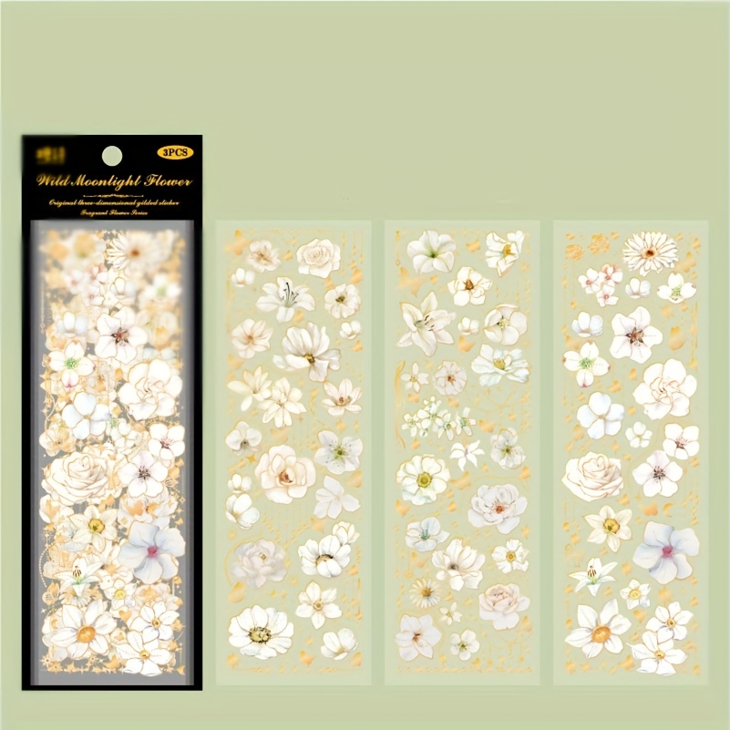 Kawai Vintage Plant Flower Stickers Waterproof Stickers - Temu