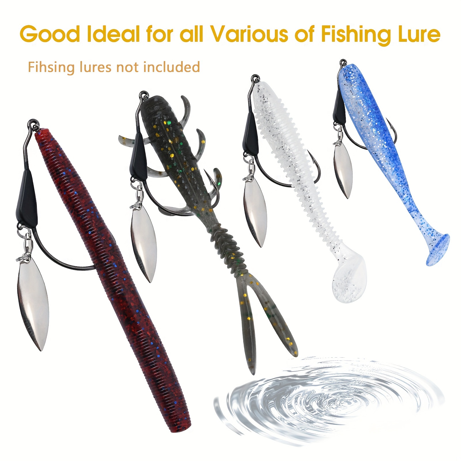 Bladed Tungsten Weighted Swimbait Hooks Bass Fishing Hook - Temu