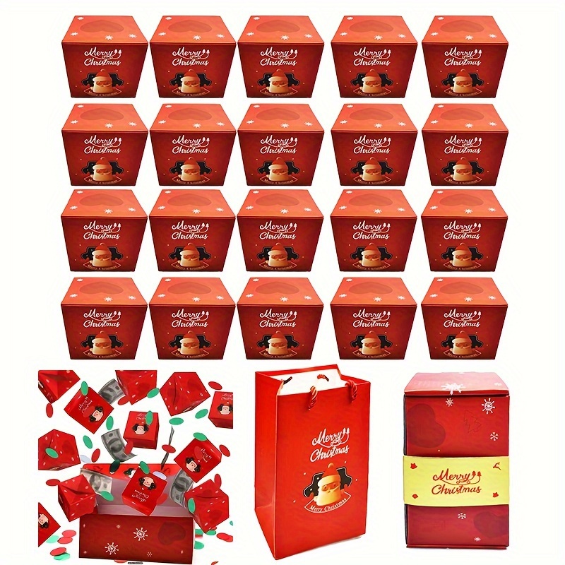 Christmas Birthday Surprise Gift Box Explosion For Money, Xmas Cash Money  Bounce Jumping Gift Box,10 Bouncing Boxes/box