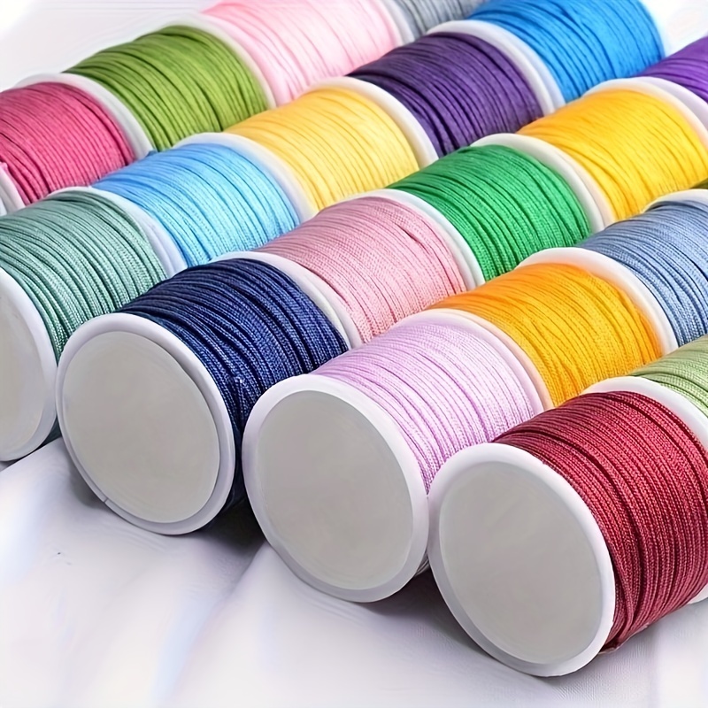 1roll 0.6mm DIY Nylon String For Bracelets,Beading, Necklaces, Macrame  Craft, Wind Chime, Jewelry Making