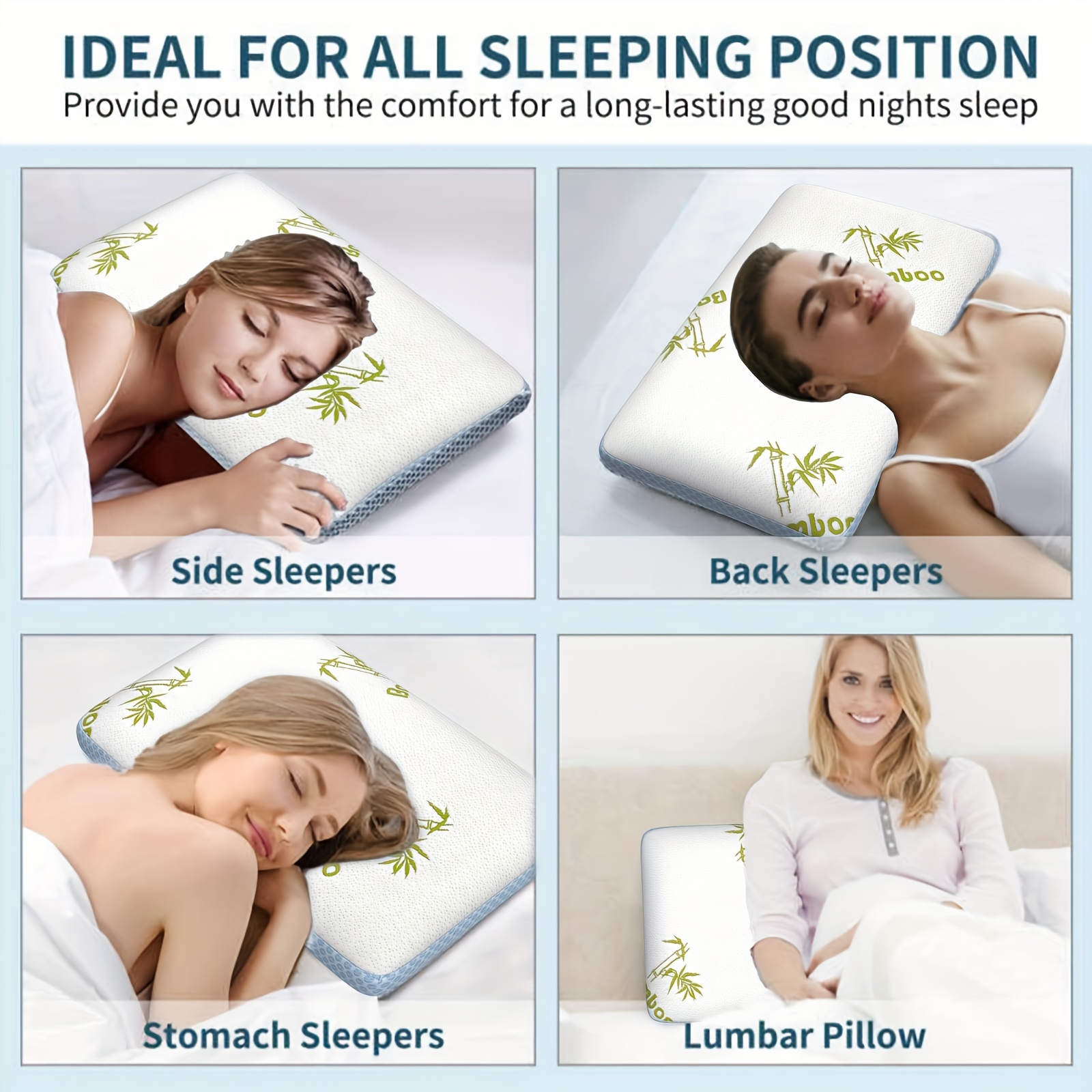 Almohada para dormir de lado almohadas de cama refrescantes para