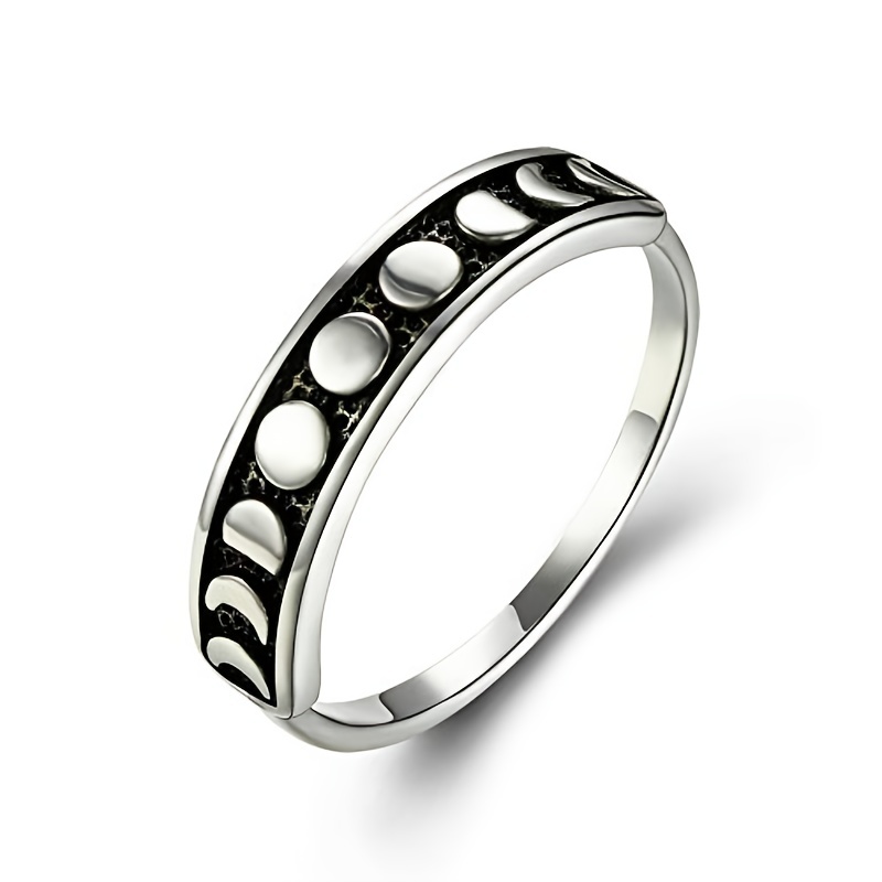 Silver moon hot sale phase ring