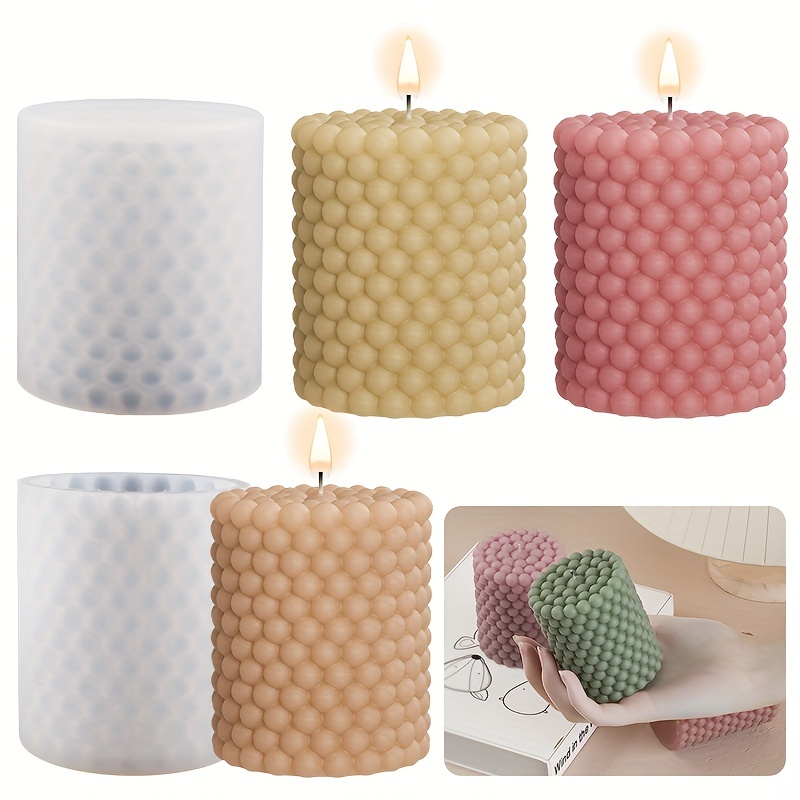 Cylinder Silicone Mold Diy Epoxy Resin Candle Mould - Temu