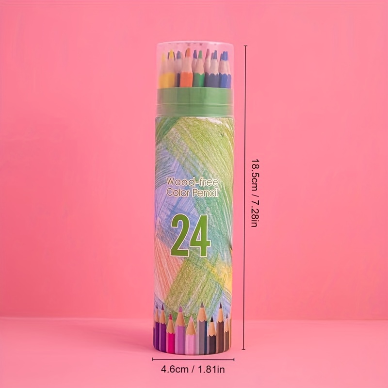 Artist Colored Pencils Set,12, 24 Colors Oil-based Drawing Pencils