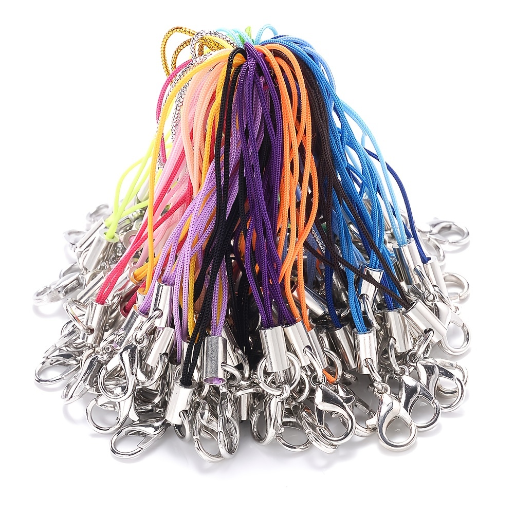  uxcell Plastic Lobster Clasps, 48mm Colorful Claw Snap Clip  Hooks for Lanyard, Keychains, DIY Crafting, 5Sets of 14 Colors (70Pcs)