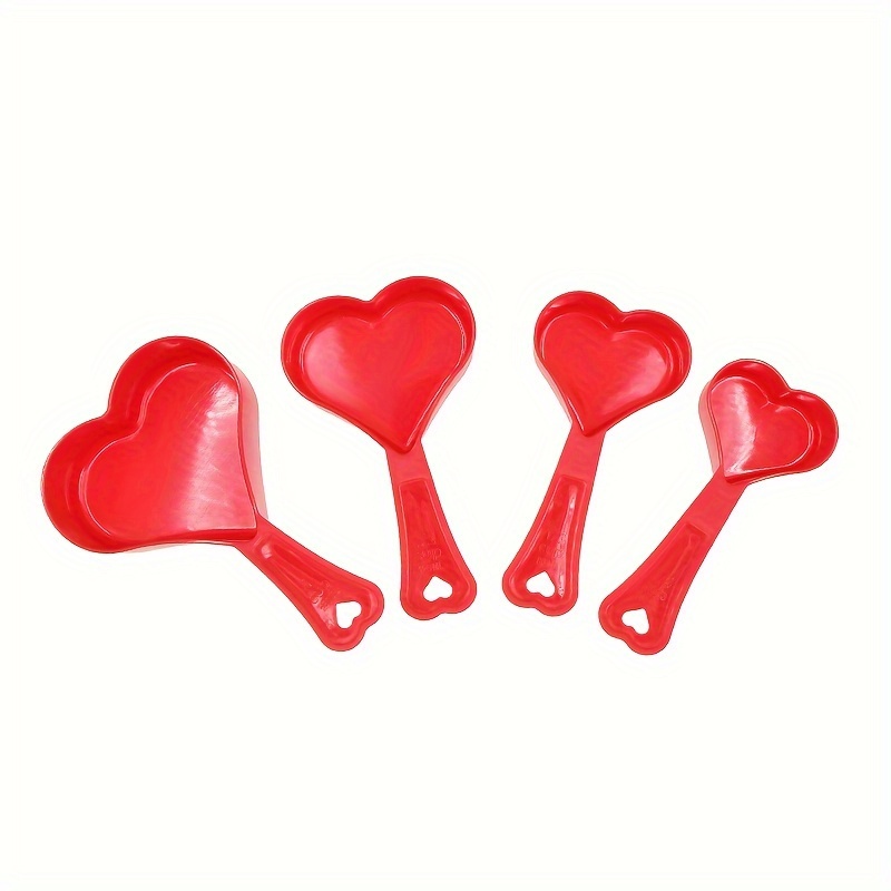 Twowood Measuring Spoon Kit Heart Shaped Reusable Detachable Red Love  Cherry Shaped Egg White Separator Kit for Home