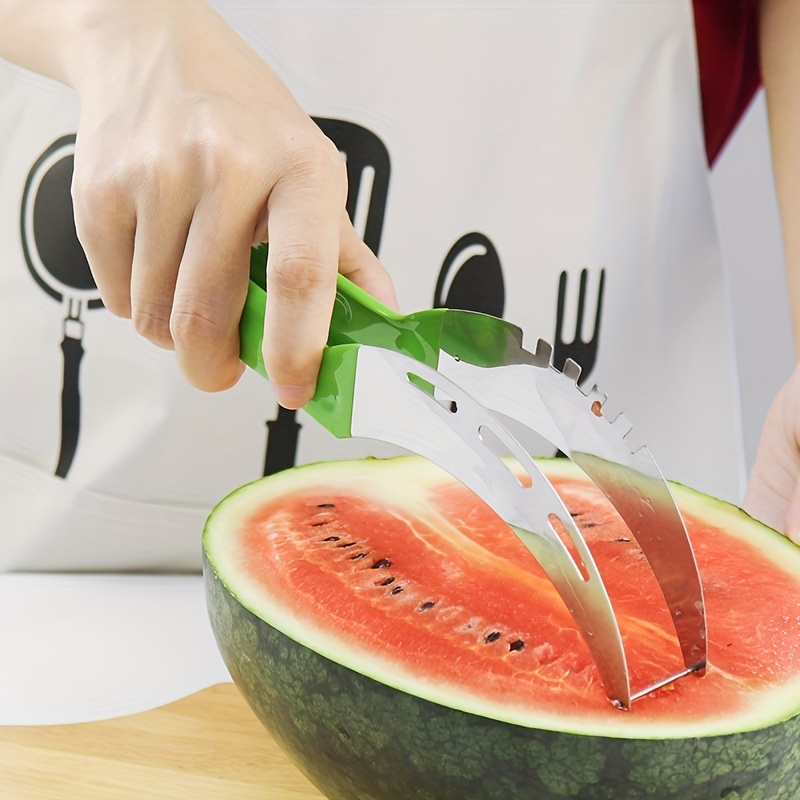 1PC Watermelon Slicer Cutter Stainless Steel Large Size Sliced Watermelon  Cantaloupe Slicer Fruit Divider Kitchen Gadgets Items