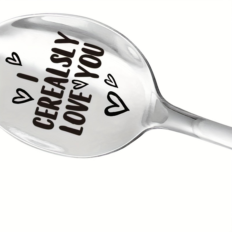 I Cerealsly Love You Engraved Cereal Spoon Wedding Present - Temu