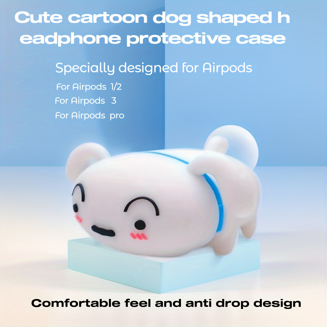 [Paquete de 3] Divertida funda de Airpod para AirPod 2/1, personajes de  dibujos animados en 3D, funda Kawaii AirPods 1/2 funda para hombres y  niños
