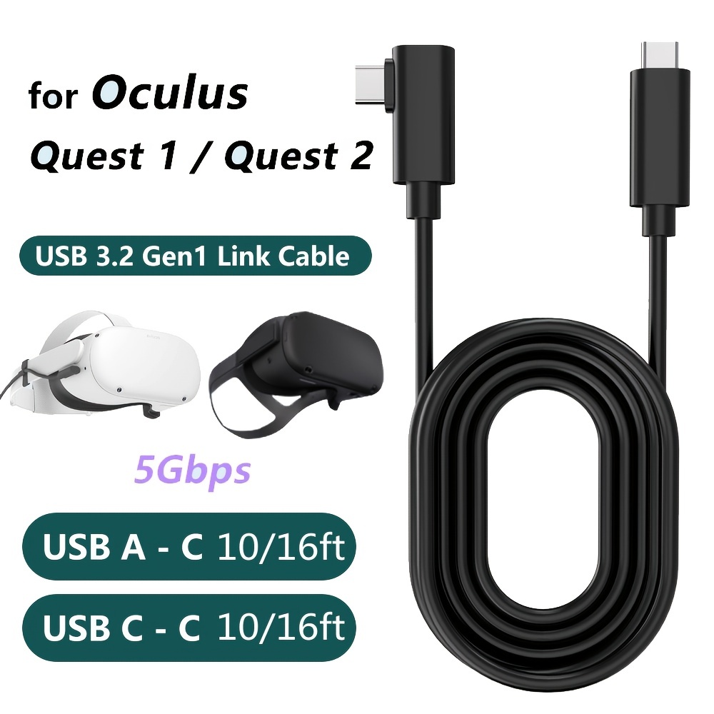 Cable Usb 3.2 Enlace 10/16 Pies Oculus Quest 2 Quest 1 Steam - Temu Chile