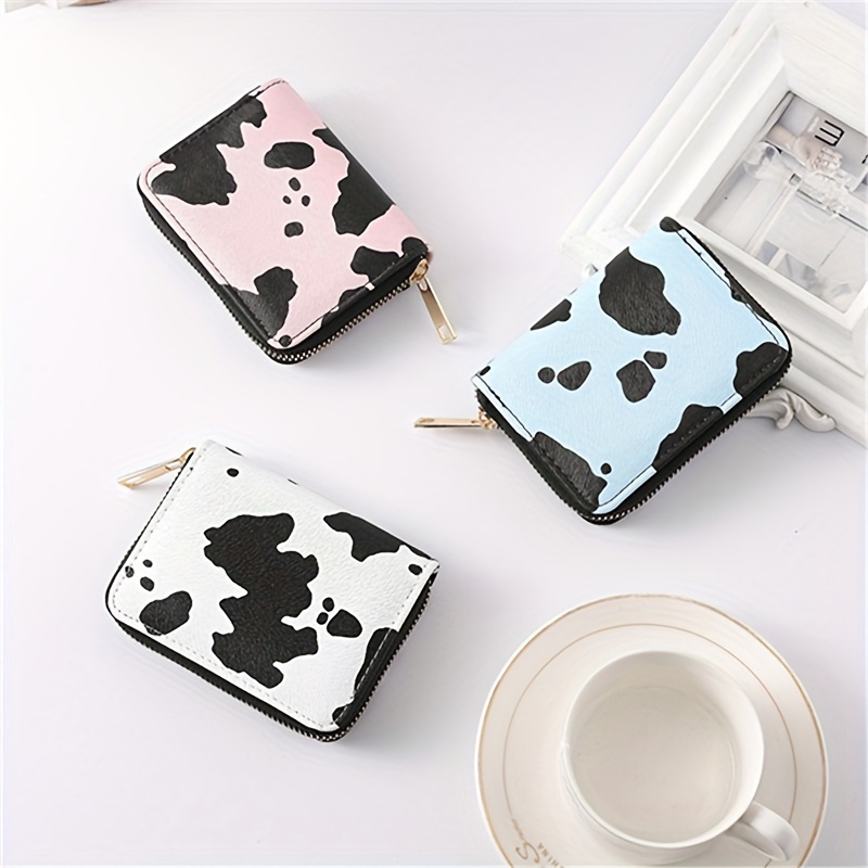 Trendy Cow Pattern Card Holder, Organ Multi-card Slots Certificate Card  Case, Perfect Casual Card Coin Bag For Daily Use - Temu