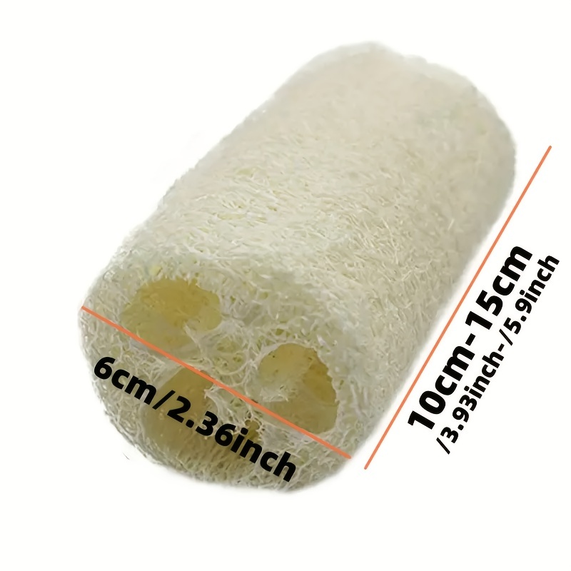 1/2pcs, Natural Loofah Sponge Scrubber, Natural Exfoliating Sponge Scrubber, Biodegradable Loofah Sponge Scrubber, Kitchen Accessories,Cleaning Supplies, Cleaning Tool, Kitchen Utensils, Apartment Essentials, College Dorm Essentials, Off To College