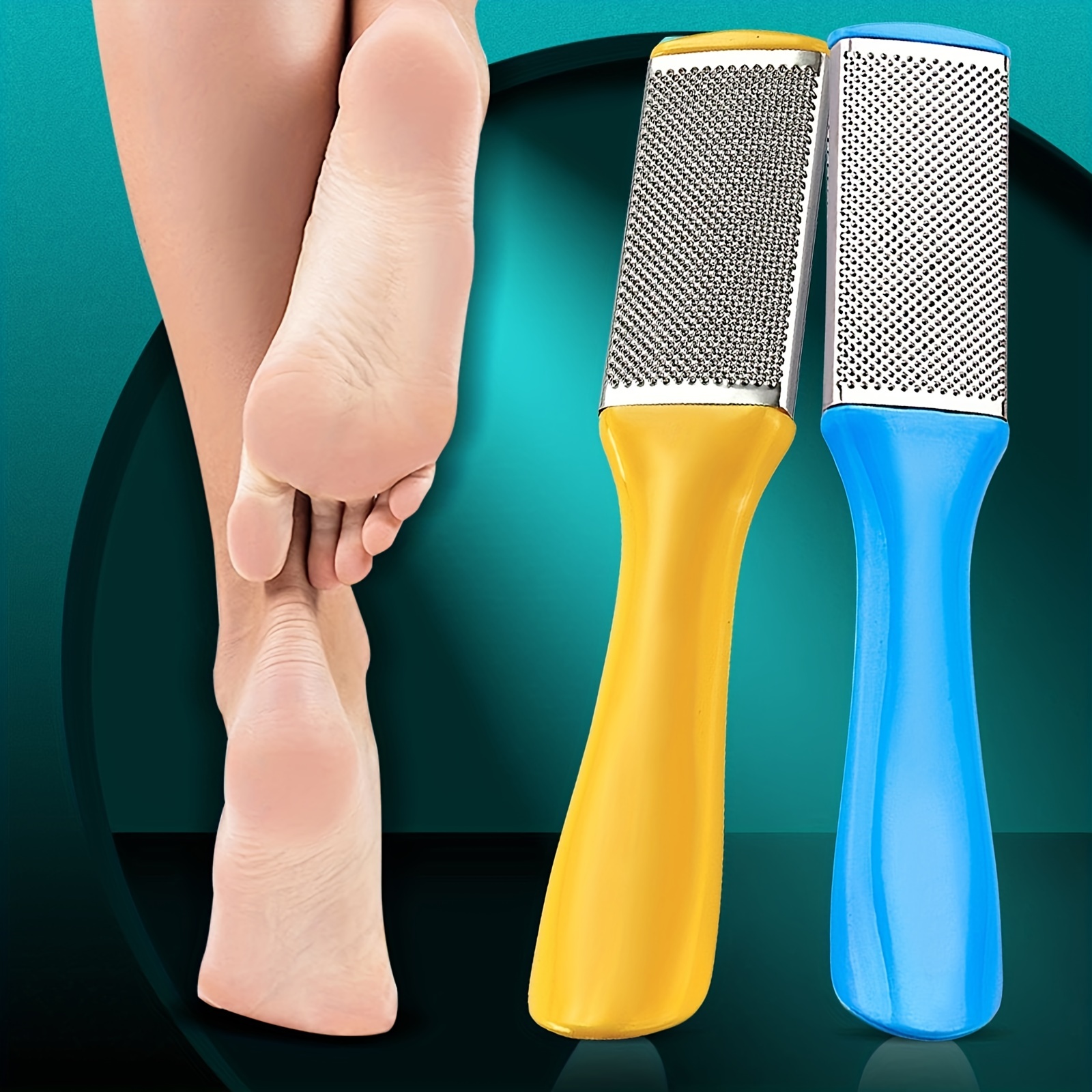 Foot File for Dead Skin - 3 Pack Professional Pedicure Tools Callus Remover  for Feet, Dual-Sided Feet Scrubber Foot Care Products to Remove Callous