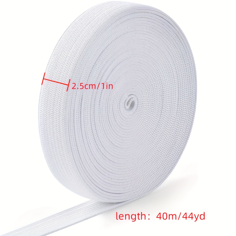 2.5 Wide White Knitted Elastic