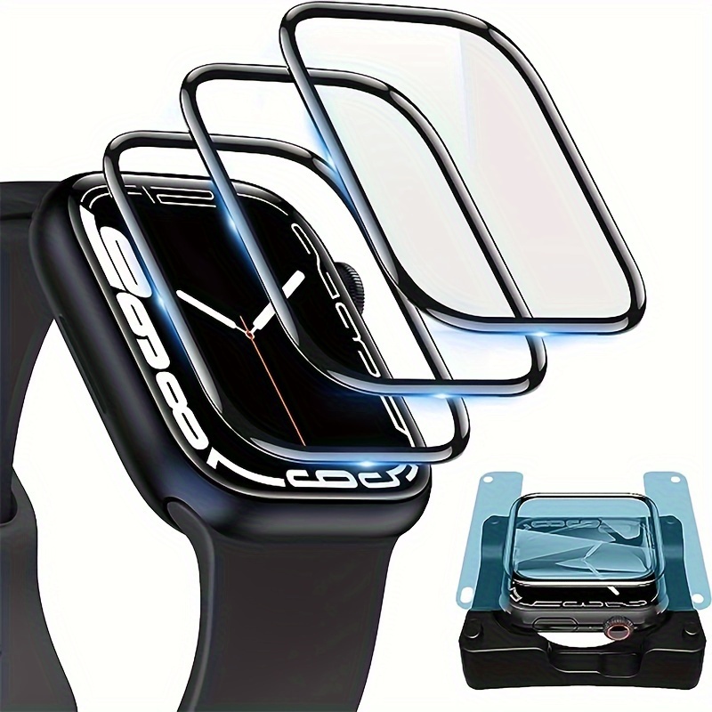 3d Curved Edge Full Coverage Soft Watch Screen Protector - Temu