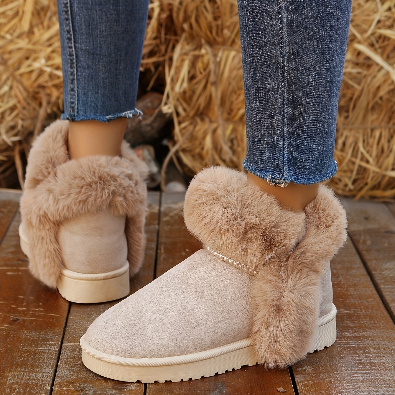 Fluff bow mini classic clearance boot