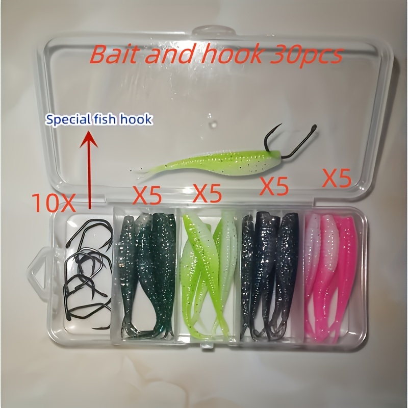 Long Rolled Tail Silicone Soft Wobbler Bait Artificial - Temu Canada