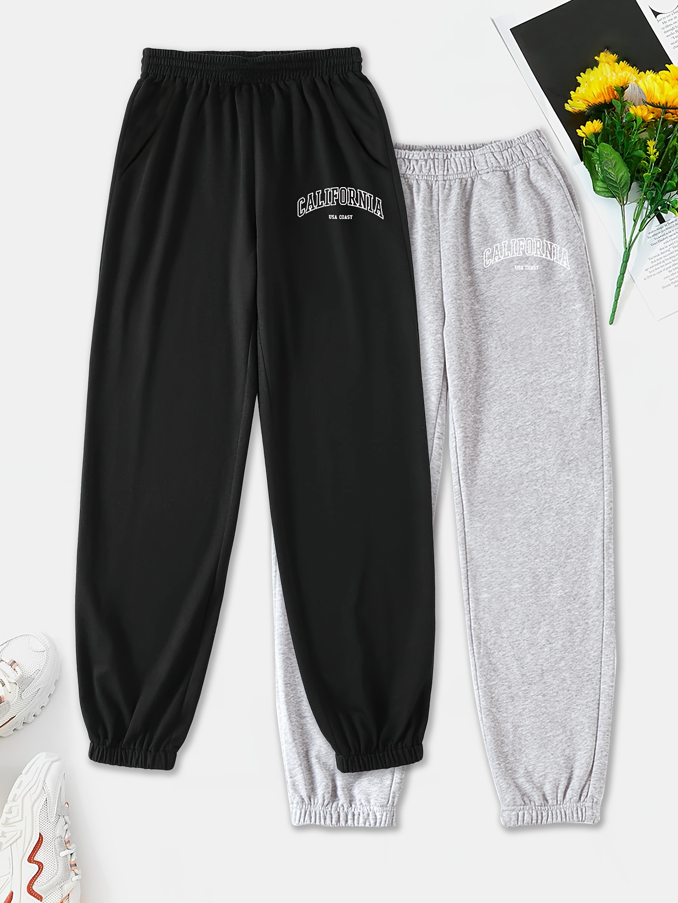 Women's Sweatpants - Black - Community Clothing