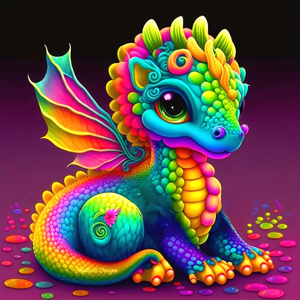 Dragon Baby Artificial Diamond Painting Tools For Adults And - Temu