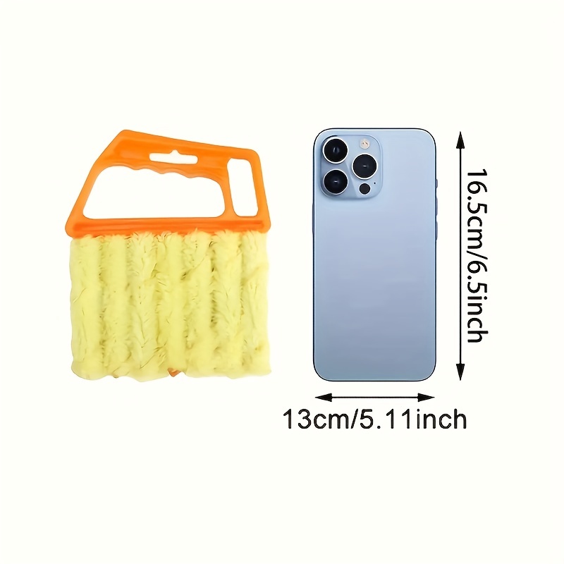 Blind Cleaner Duster Tool, 7 Finger Dusting Cleaner Tool for Window  Venetian, Washable Mini Cleaner Brush, Hand held Cleaner Tool for Air  Conditioner Wood Blinds Dust Dirt (2 Colors, 2 Pieces) Orange,yellow 2