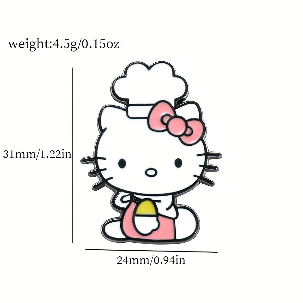 Hello Kitty Brooch For Girls Cute Kt Cat Enamel Pins - Temu