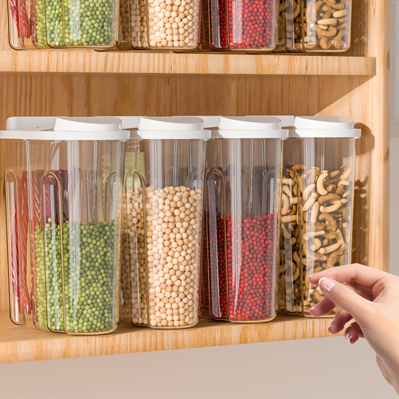 1pc Serbatoio Sigillato, Grani Di Cereali Grossi In Plastica, Contenitori  Da Cucina Contenitore Di Plastica Trasparente Per Snack, Merci Secche,  Serbatoio Di Stoccaggio Del Tè, Forniture Per Kitcehn - Temu Italy