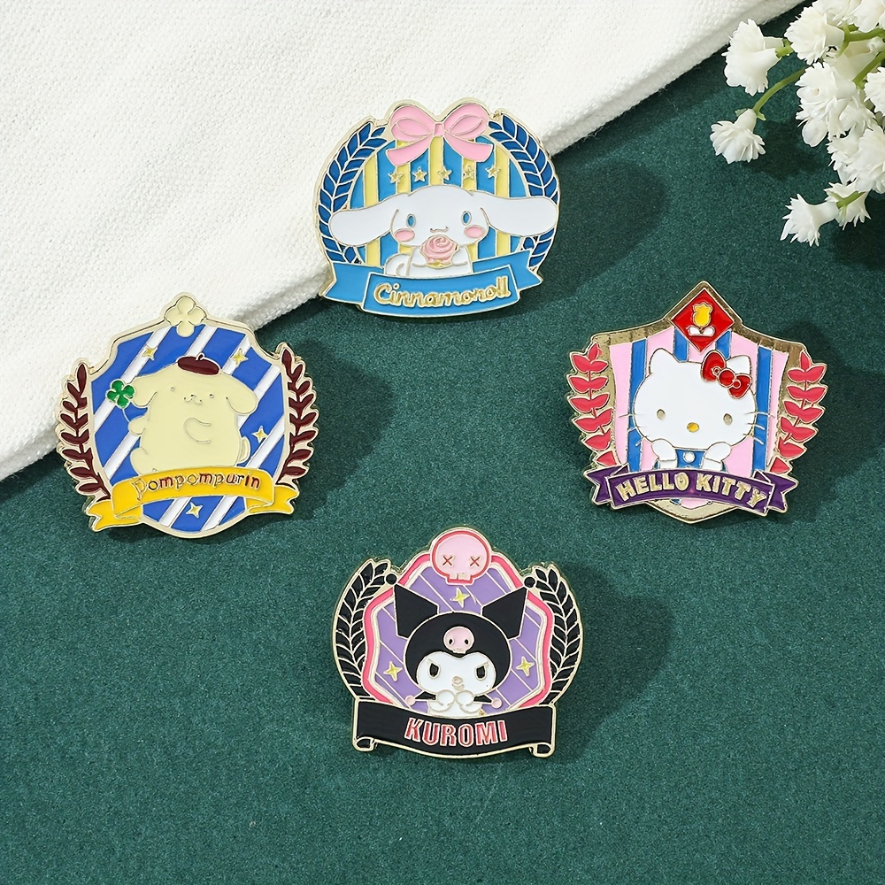 Sanrio Accessories Pins Cute Cinnamon My Melody Badges for Backpacks Lapel  Pins on Clothes Enamel Pin Jewelry Brooches