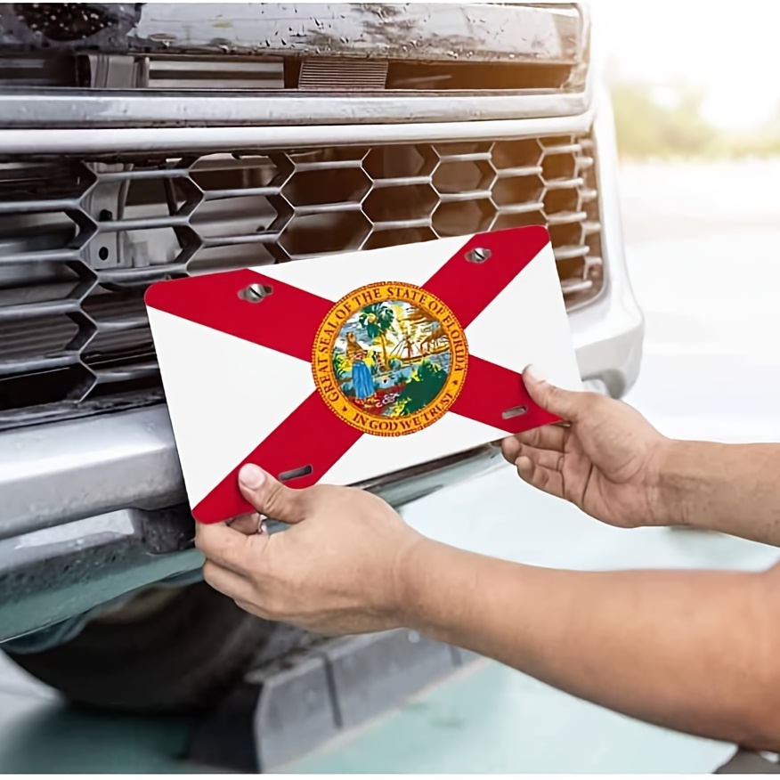 Show Your Florida Pride With This Custom Sunshine State License Plate, Shop The Latest Trends