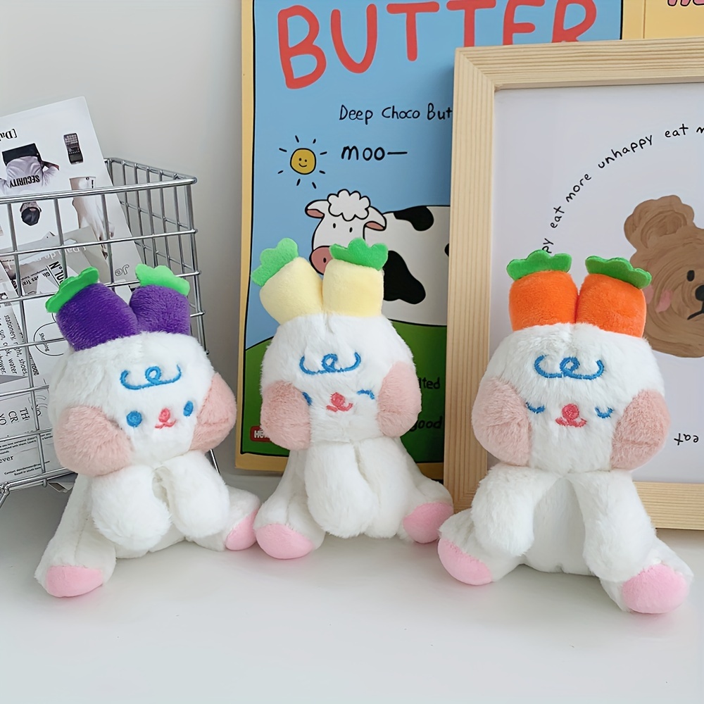 Llavero Conejo Peluche Dibujos Animados Kawaii Muñeco Rábano