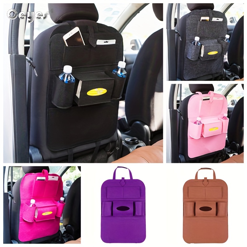 Soft Touch 7 Taschen Auto-aufbewahrungstasche, Auto-rücksitzschutz