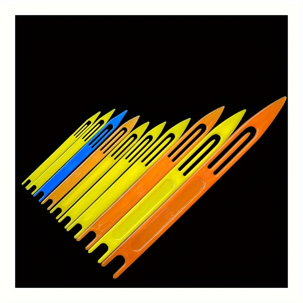 Random Color Fishing Net Shuttle Plastic Mesh Weaving Needle - Temu