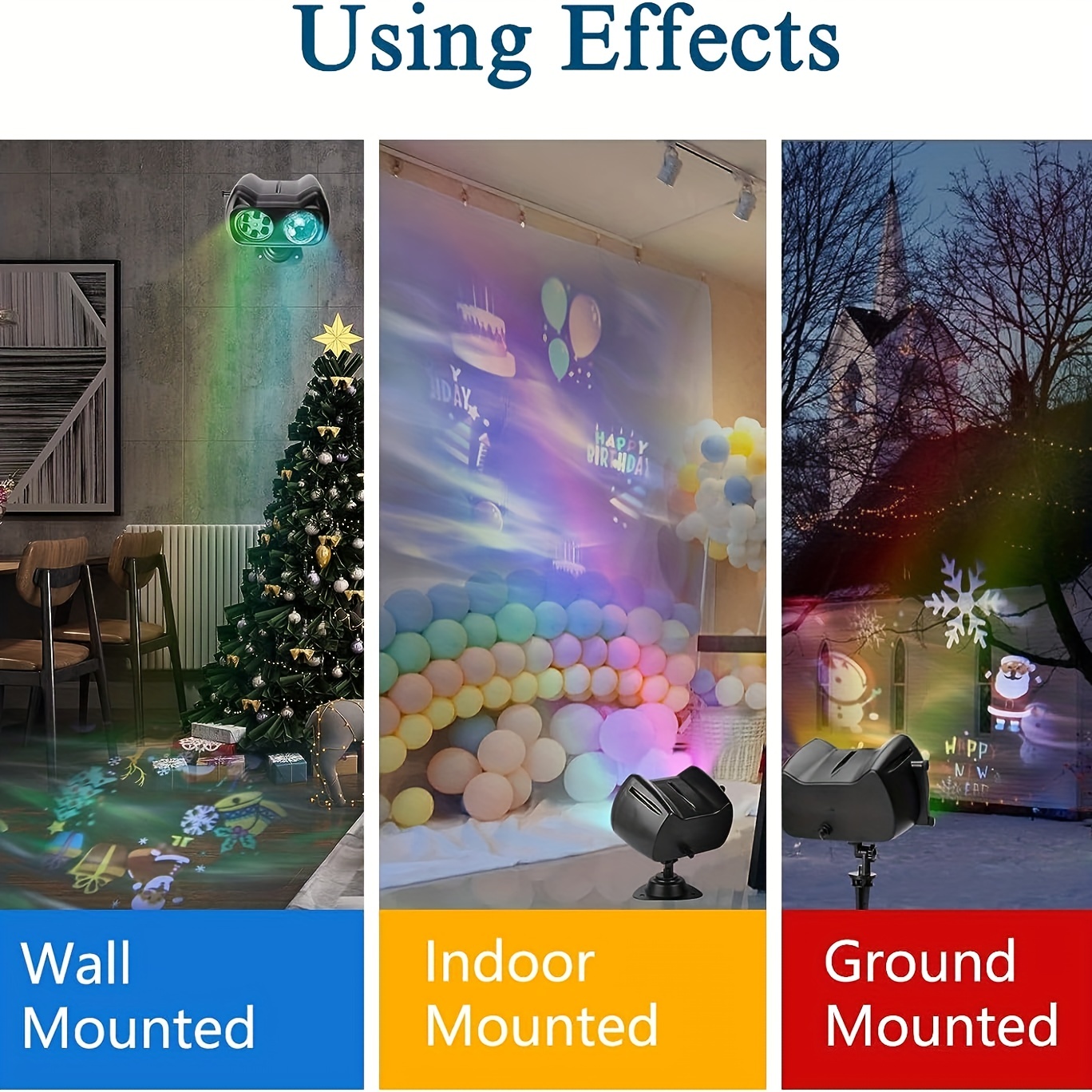1 pack halloween christmas projector lights outdoor 16 different slides 2 in 1 led christmas snowflake projectors with remote control timer moving patterns ocean wave waterproof for xmas halloween holiday party details 5