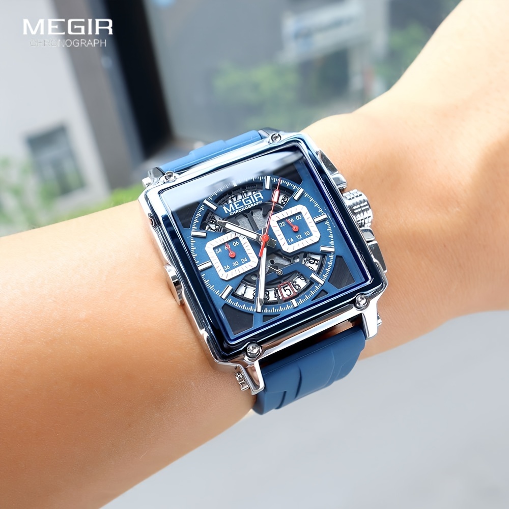 Megir hot sale square watch