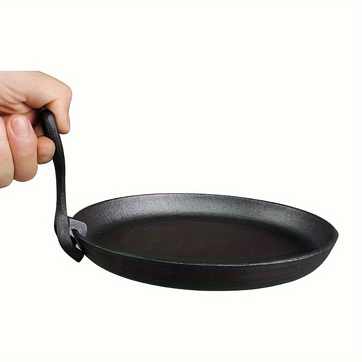 Steak Frying Pan Thickened Cast Iron Barbecue Grilling Plate - Temu